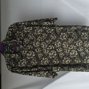 90s Puritan Hawaiian Tropical Pattern Short sleeve Shirt Size XL